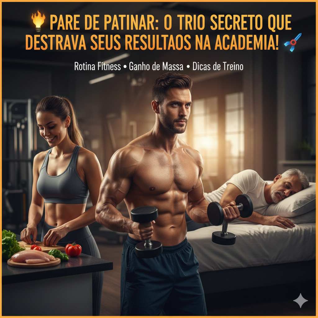 Pare de Patinar: O Trio Secreto que Destrava Seus Resultados na Academia!
